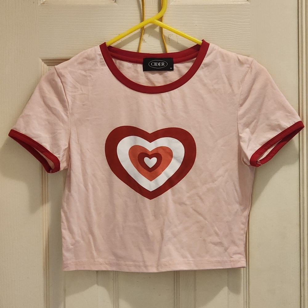 Cider pink heart shirt